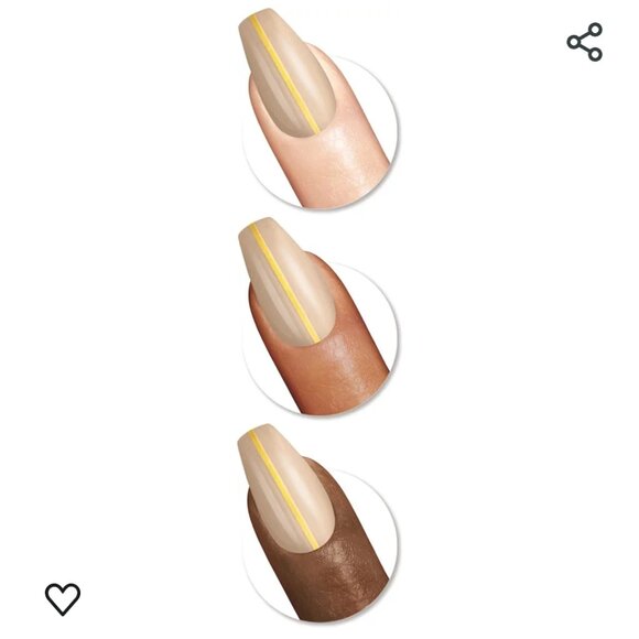 *New*SALLY HANSEN Perfect Manicure Press On Coffin Nail Kit Meet Me in the Metal - Picture 2 of 4